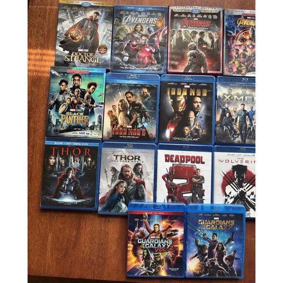 Avengers MCU Blu Ray Lot Infinity War, Iron Man, Thor, Deadpool 2, X Men Etc. - Picture 3 of 4